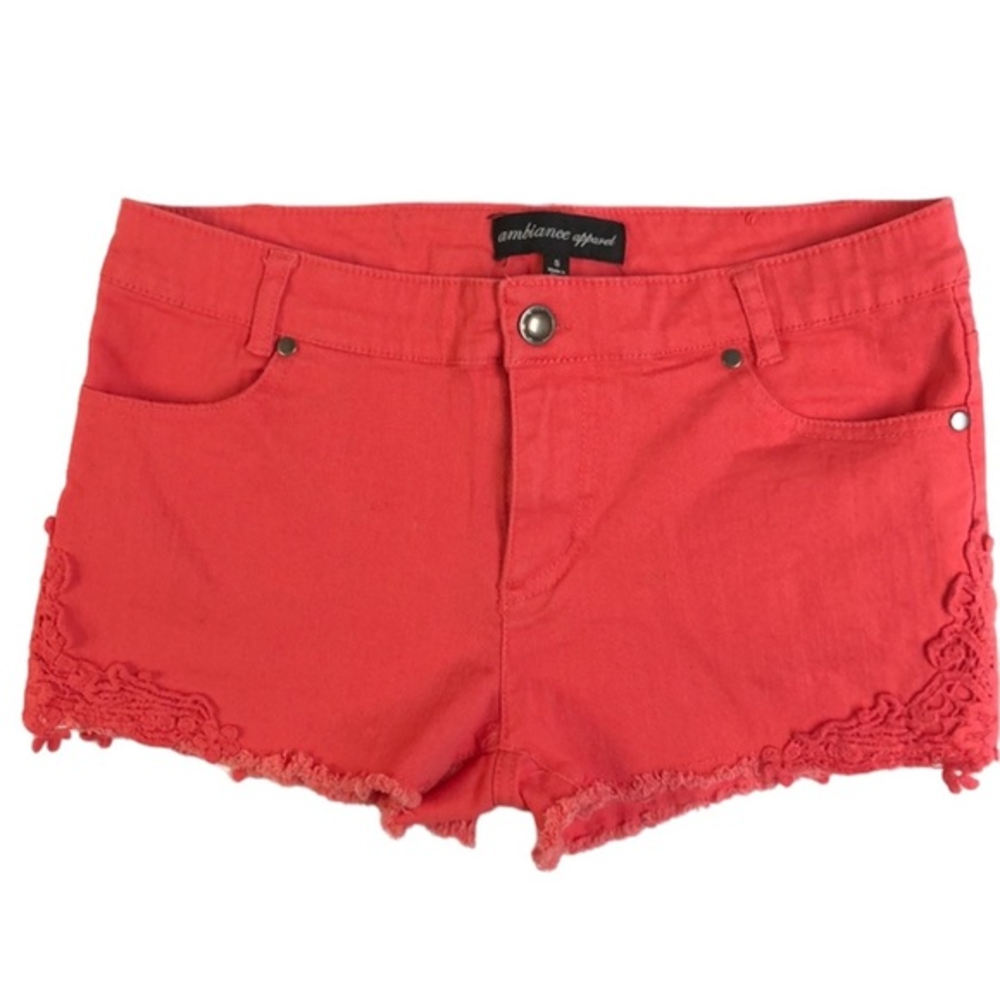 Ambiance‎ Apparel Crochet Stretch Shorts